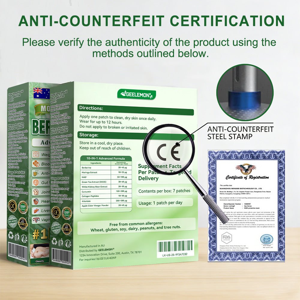 Geelemon® 𝗠𝗼𝗿𝗶𝗻𝗴𝗮 × 𝗕𝗲𝗿𝗯𝗲𝗿𝗶𝗻𝗲 × 𝗔𝗠𝗣𝗞 𝟭𝟬-𝗶𝗻-𝟭 𝗠𝗲𝘁𝗮𝗯𝗼𝗹𝗶𝗰 𝗦𝘂𝗽𝗽𝗼𝗿𝘁 𝗡𝗮𝗻𝗼 𝗠𝗶𝗰𝗿𝗼𝗻𝗲𝗲𝗱𝗹𝗲 𝗣𝗮𝘁𝗰𝗵 (𝐉𝐮𝐬𝐭 𝐨𝐧𝐜𝐞 𝐚 𝐝𝐚𝐲, 𝐯𝐢𝐬𝐢𝐛𝐥𝐞 𝐜𝐡𝐚𝐧𝐠𝐞𝐬 𝐢𝐧 𝟕 𝐝𝐚𝐲𝐬） ✅ 𝐅𝐨𝐫 𝐨𝐛𝐞𝐬𝐢𝐭𝐲, 🅛🅞🅞🅢🅔 🅢🅚🅘🅝,𝐝𝐢𝐚𝐛𝐞𝐭𝐞𝐬, 𝐬𝐥𝐞𝐞𝐩 𝐚𝐩𝐧𝐞𝐚, 𝐣𝐨𝐢𝐧𝐭 𝐢𝐬𝐬𝐮𝐞𝐬, 𝐚𝐧𝐝 𝐦𝐨𝐫𝐞🌟